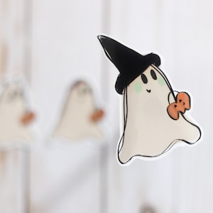 Trick or Treating Ghosts Sticker Set of 3 image 4