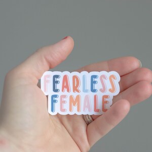 Fearless Female Feminist Sticker image 5