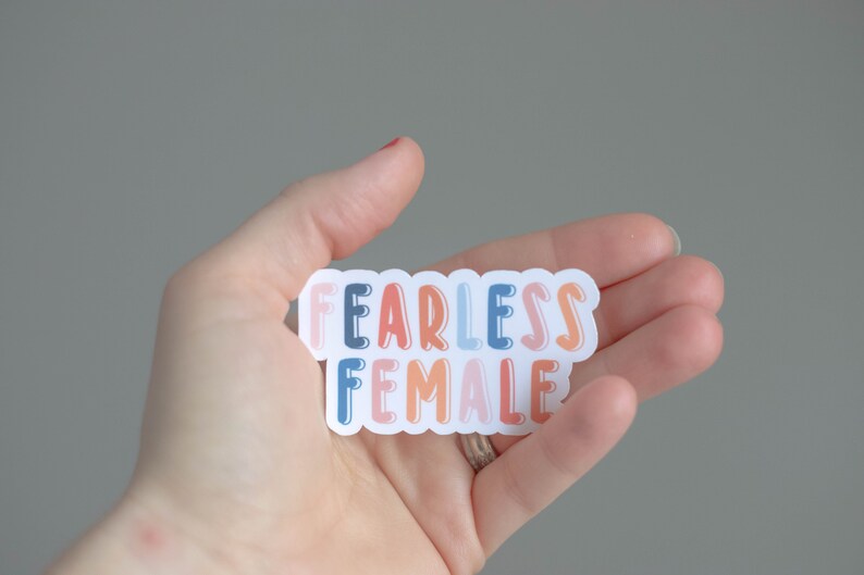 Fearless Female Feminist Sticker image 5