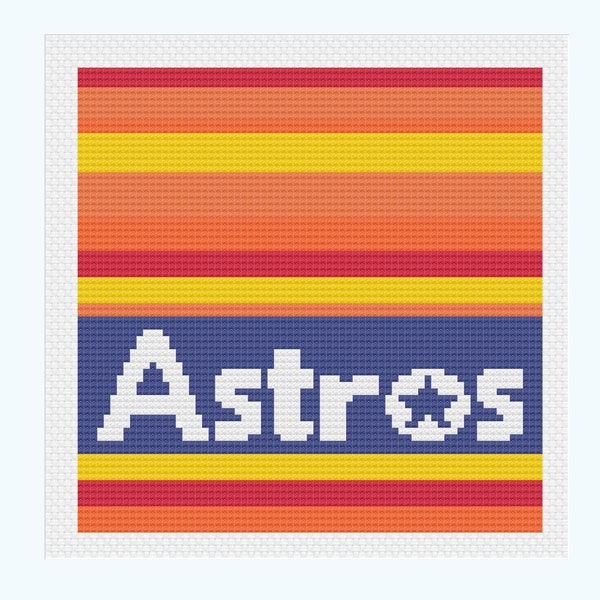 Houston Astros - Cross Stitch Pattern