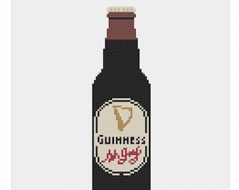Guinness Bottle - Cross Stitch Pattern
