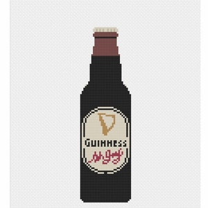 Guinness Bottle - Cross Stitch Pattern