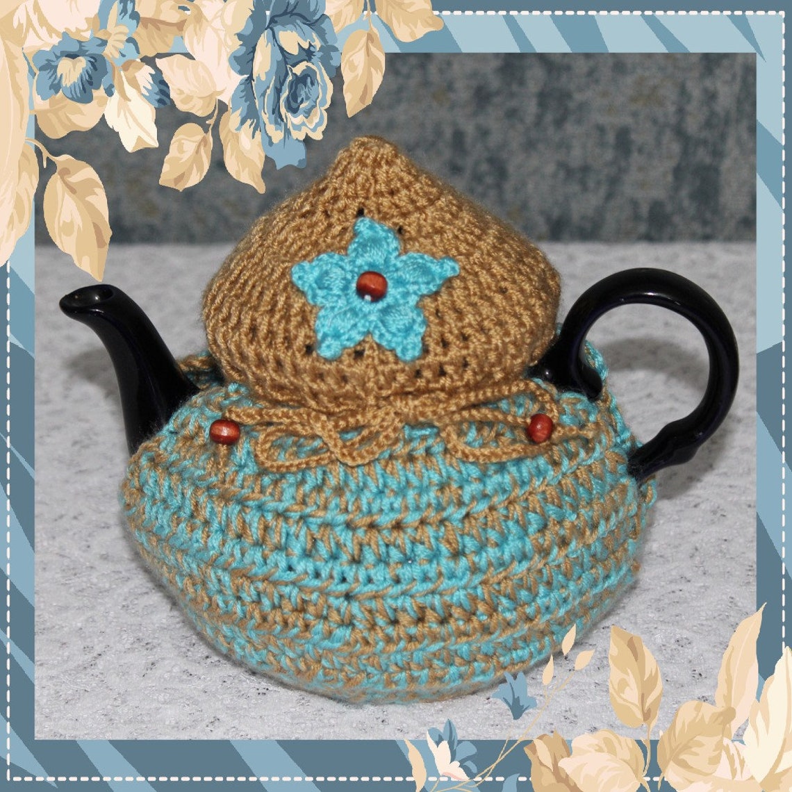 Teapot cozy crochet tea cosy fun tea cosie coffee cozy Etsy