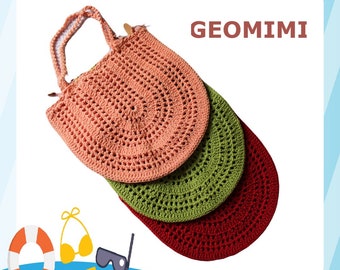 Bolso de verano de crochet, Bolso de playa, Bolso de crochet, Bolso de macramé, Bolso de hombro de verano, Bolso bandolera, Monedero de crochet, Bolso de mano de crochet, Patrón de bolso tote