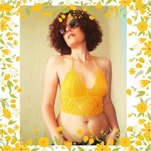 crochet top , Summer Halter Top, Summer Crop Top, Woman&#39;s top, crochet crop top,