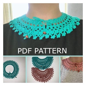 crochet collar pattern, Vintage collar pdf, handmade collar, victorian collar, lace collar pattern, Tutorial step by step, RBG iconic collar