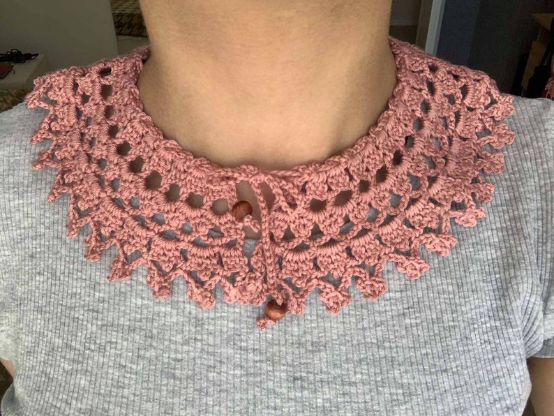 Crochet Collar Pattern Vintage Collar Pdf Handmade Collar Etsy