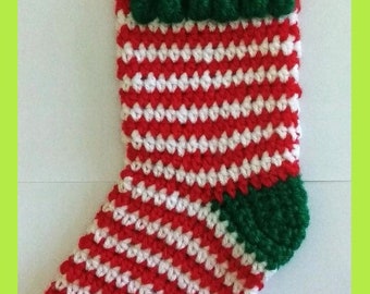 Patrón de media navideña, Patrón navideño, Adorno navideño de crochet, Navidad tradicional, Patrón PDF, Primera Navidad,