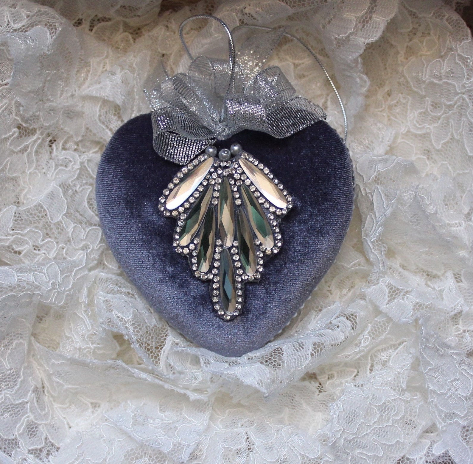 Velvet Christmas Ornaments Set Christmas Decoration Etsy