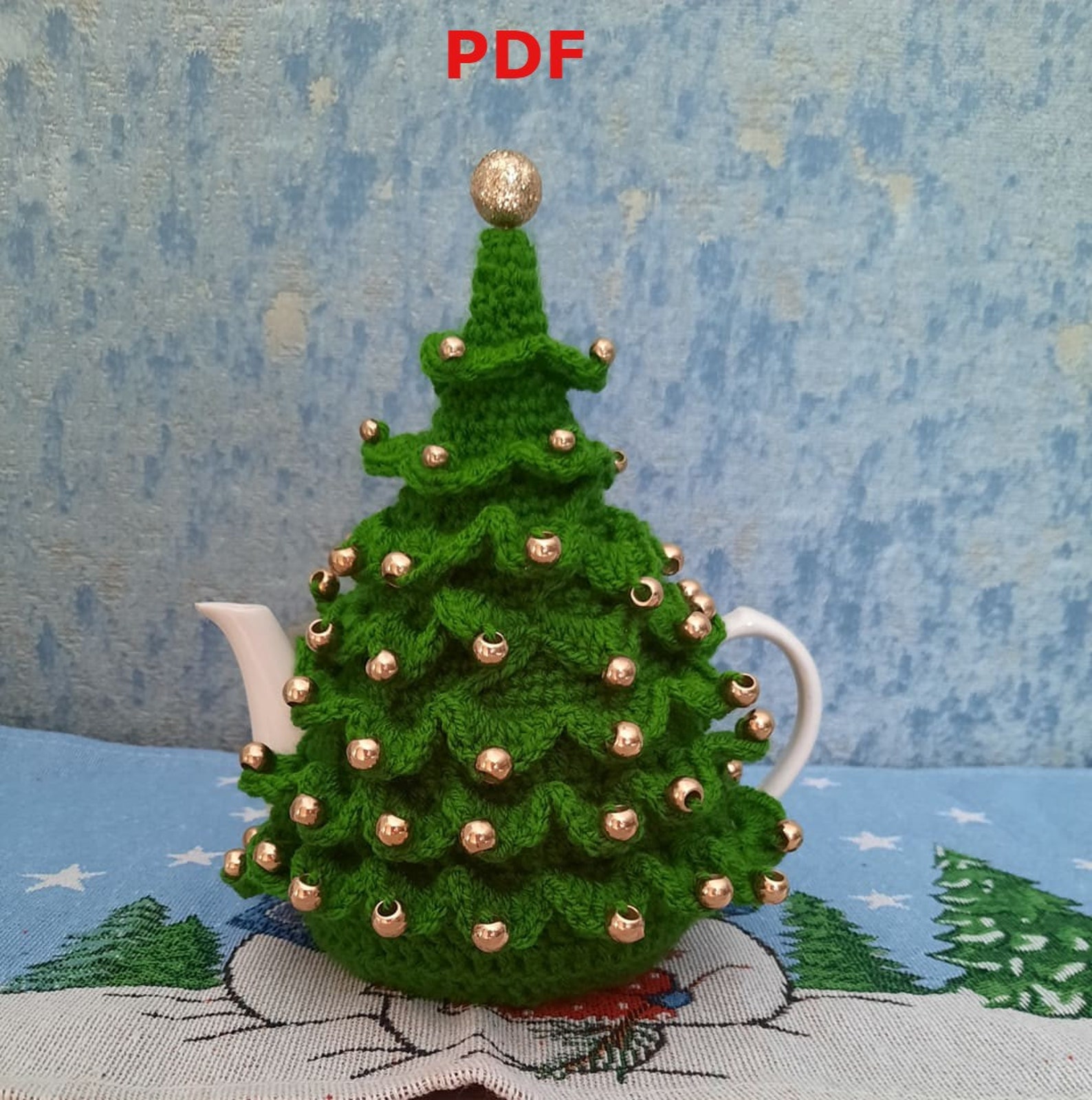 Tea Cosy Crochet Pattern Christmas Teapot Cozy Tea Cozy Etsy