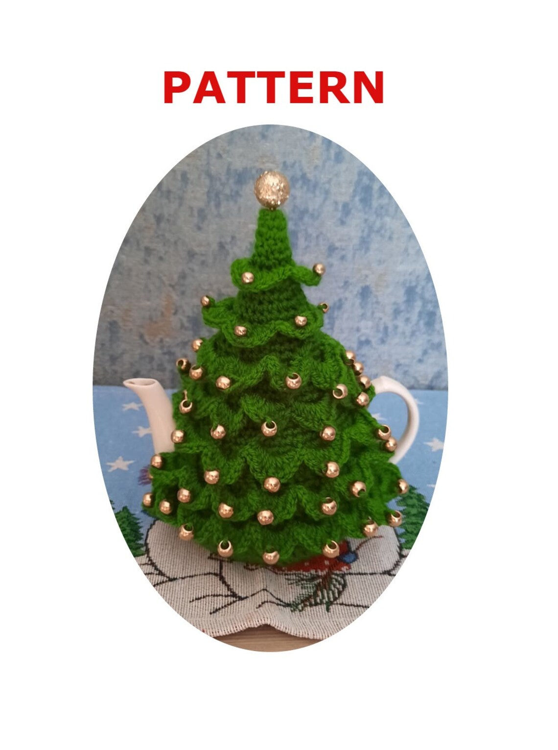 Tea Cosy Crochet Pattern Christmas Teapot Cozy Tea Cozy Etsy