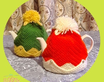 Tea cosy crochet pattern,  Christmas teapot cozy, tea cozy, teapot cover,  PDF pattern, teapot cover, teapot warmer, afternoon tea, gift