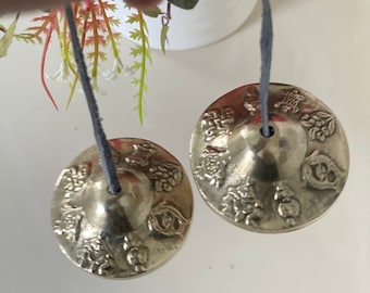 ON SALE + free SHIPPING! High Vibrational Travel Size Tingsha Bells Yoga Relaxation Meditation Chakra Balance Easy to Play Gifts for Him