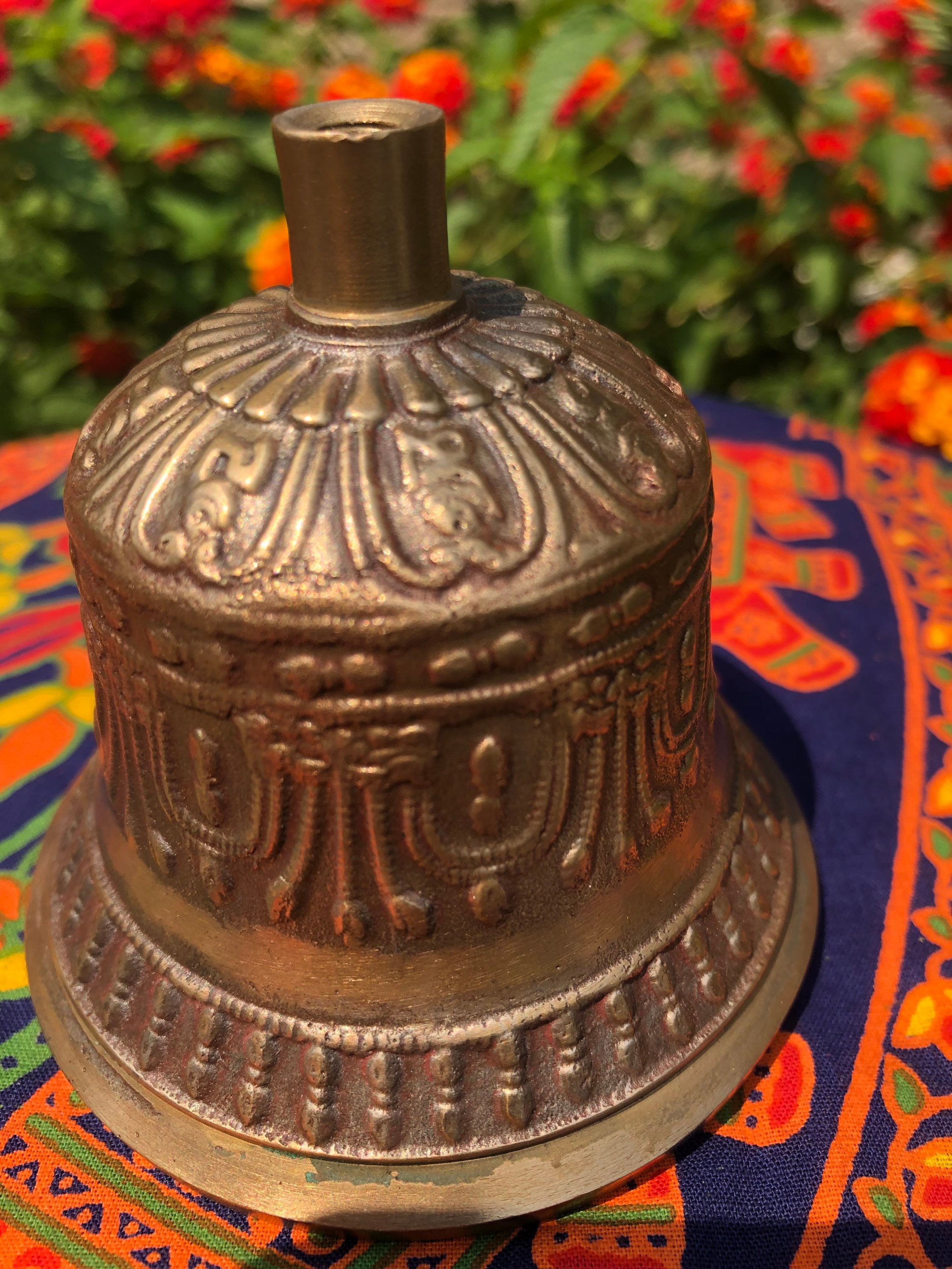 LARGE Buddhist Brass Bell BEAUTIFUL Tone Tibetan Prayer Bell Etsy