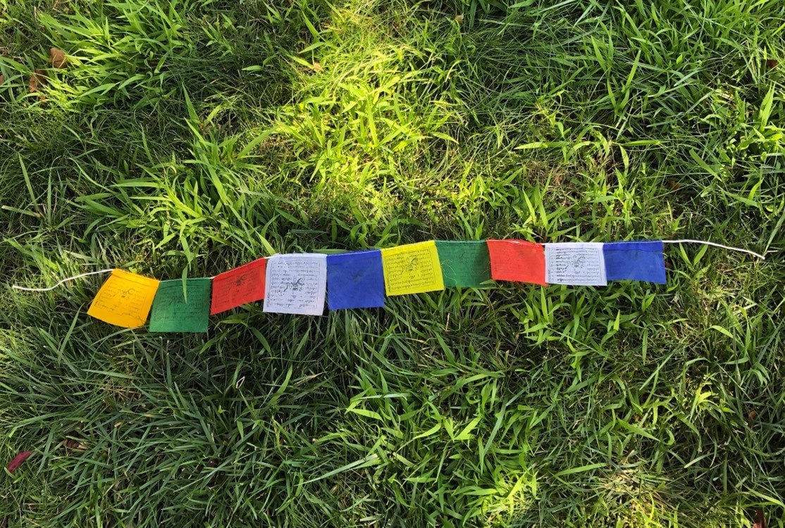 Drapeaux De Prière Tibétains - 20 Drapeaux Coton - 5 Mètres - Living123
