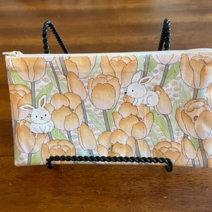 Bolsa con cremallera de conejitos de primavera