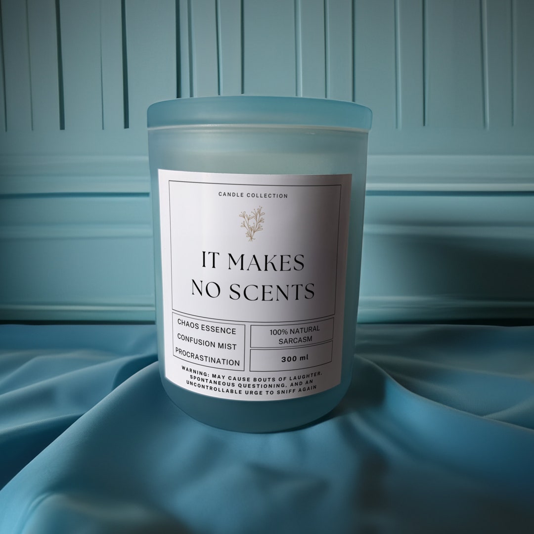 It Makes No Scent, Funny Candle Stickers, Birthday Gift, Funny Gifts