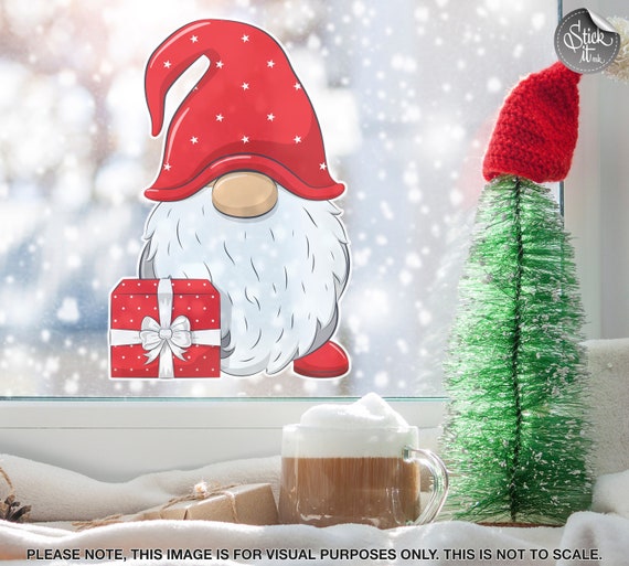 Christmas Window Decorations Gonk Window Clings Single Sided Etsy UK