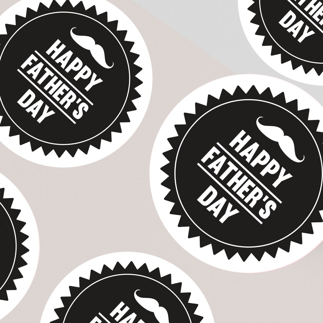 24 X Fathers Day Stickers, Gift Tags, Party Favours, Sweet Cones — free download