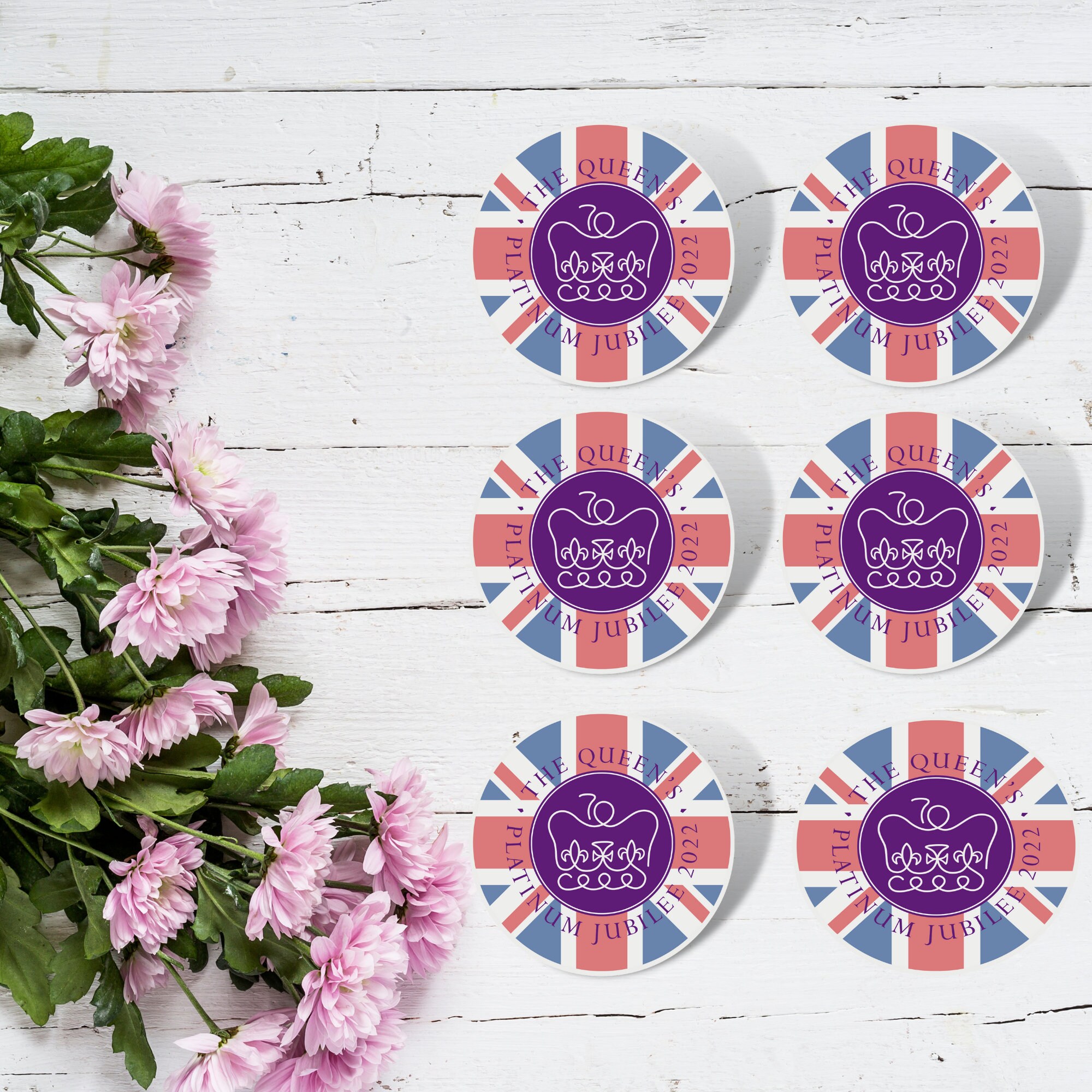 Platinum Jubilee Stickers 2022 Jubilee Party Celebration Etsy Canada