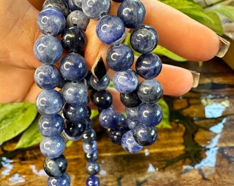 Sodalite Crystal Wrap Bracelet - Necklace- Anklet - Emotional Balance - Calmness - Inner Peace - Intuition  - Clarity - 13 Inch