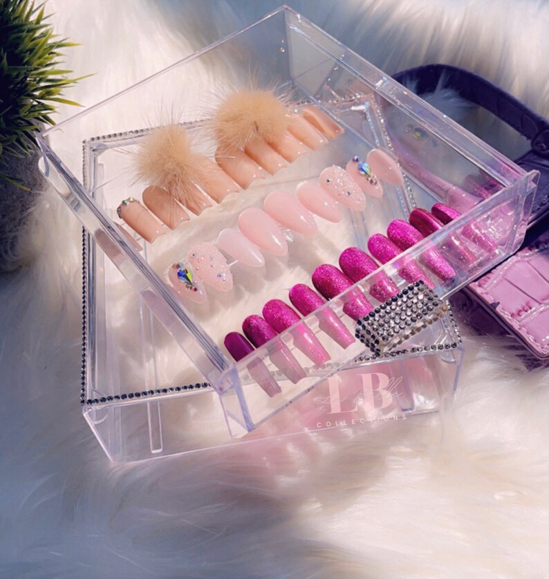 Press on Nails Storage Case Organizer Storage Drawer Etsy