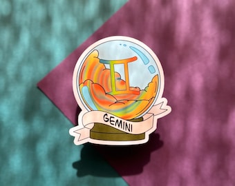 Gemini Crystal Ball Sticker