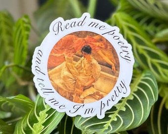 Read me Poetry - Vinyl Sticker - Laptop Decal