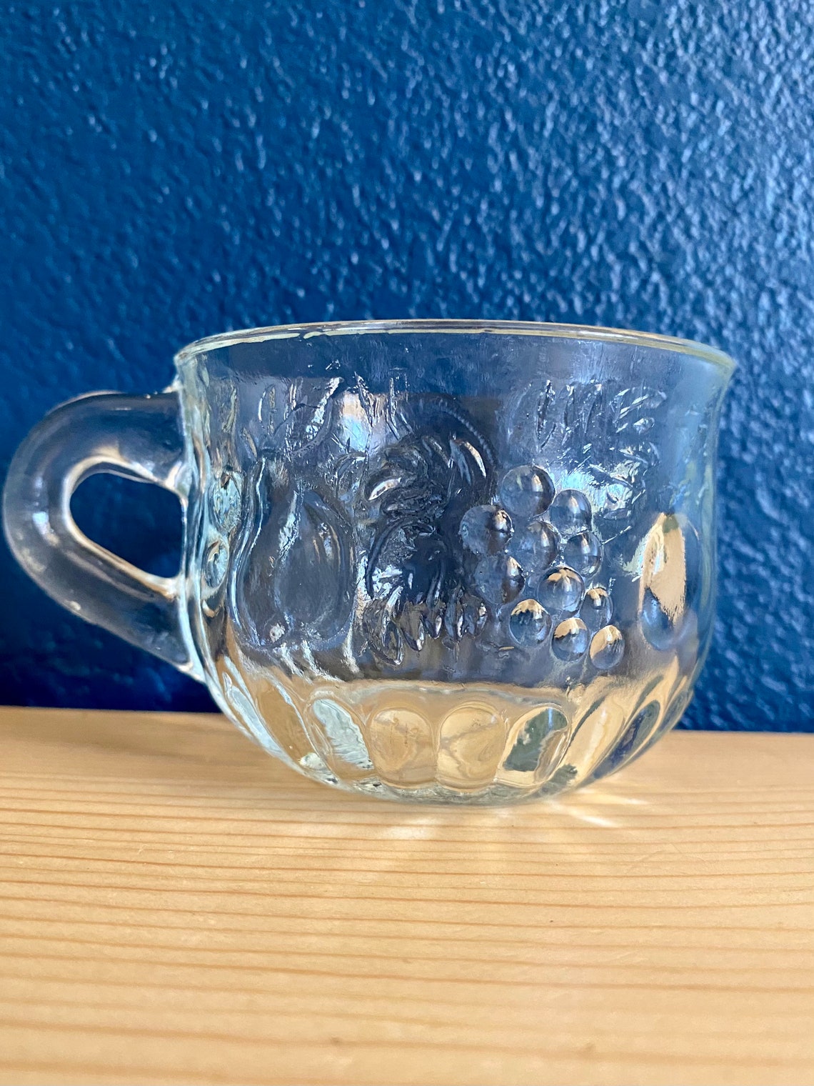 Vintage Punch Bowl Glass 18 Piece Punch Bowl Set Etsy