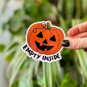 Halloween Sticker - Empty Inside Jack o’ Lantern