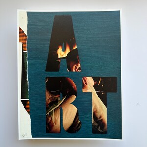 Art Print - “ART” Dark Teal