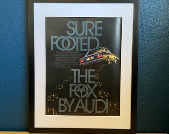 1974 Audi Fox Vintage Advertisement - Original Magazine Ad