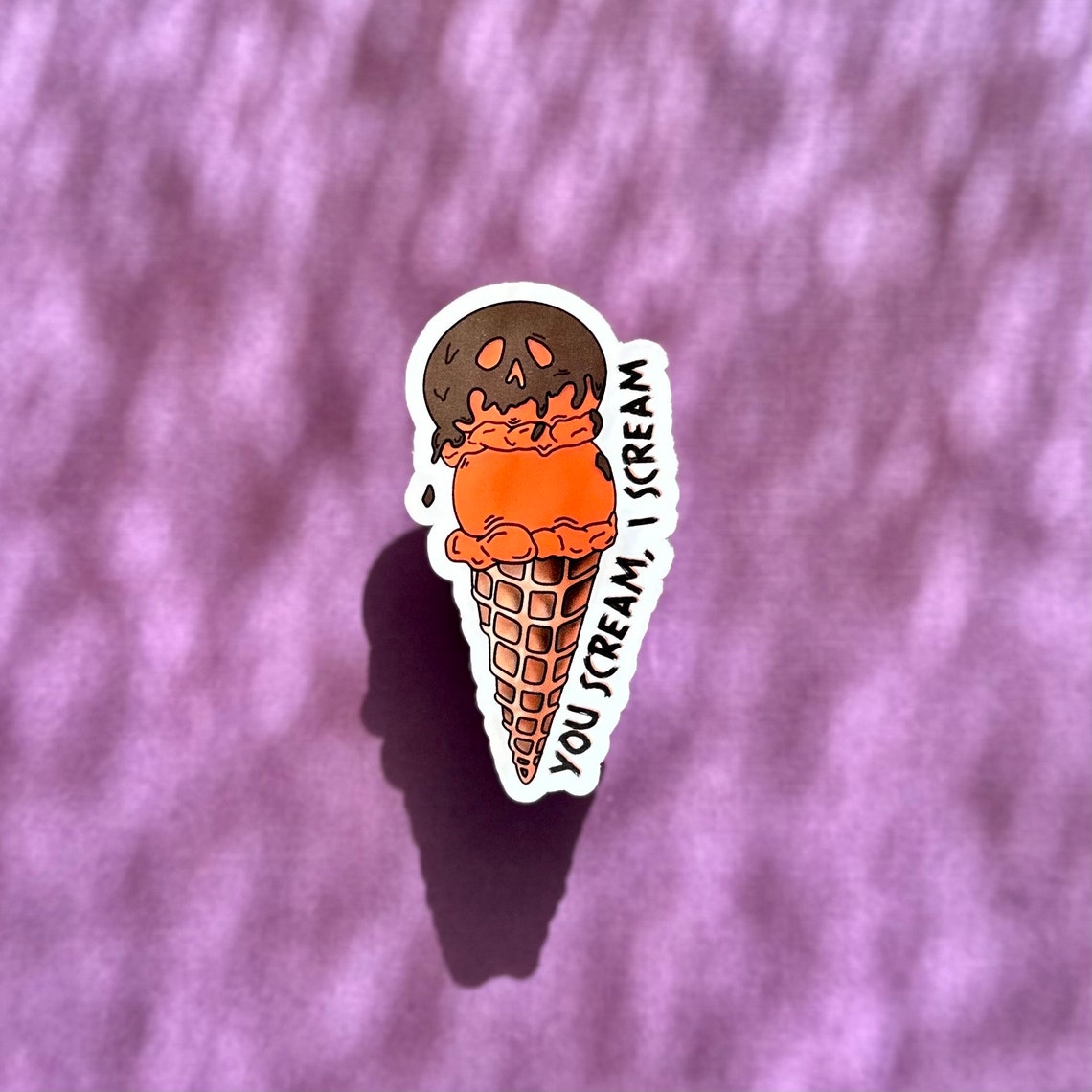 You Scream I Scream Ice Cream Halloween Sticker - Etsy