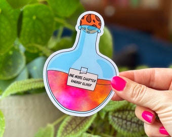 One More Chapter Energy Elixer - Bookish Sticker - Vinyl Sticker