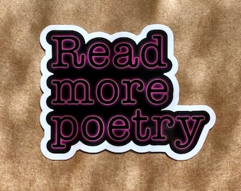Read More Poetry Neon - Vinyl Sticker
