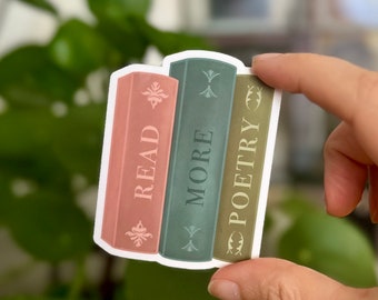 Read More Poetry - Vinyl Sticker