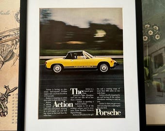1973 Porche Vintage Advertisement - Original Magazine Ad