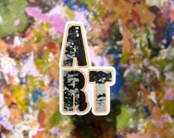 ART - Dappled Forest - Vinyl Sticker - Laptop Decal - Typography Art Sticker