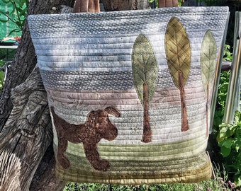 Bella Boo Bag Pattern designed by Amanda Hall for Monkey Buttons, Applique Bag, Dog Bag, Tote, Patchwork