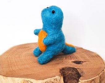 Needle Felted Wool TRex Dinosaur soft kids  Plush wool figurine. Gift for Dino lovers. Kids soft toy. Nerd gifts