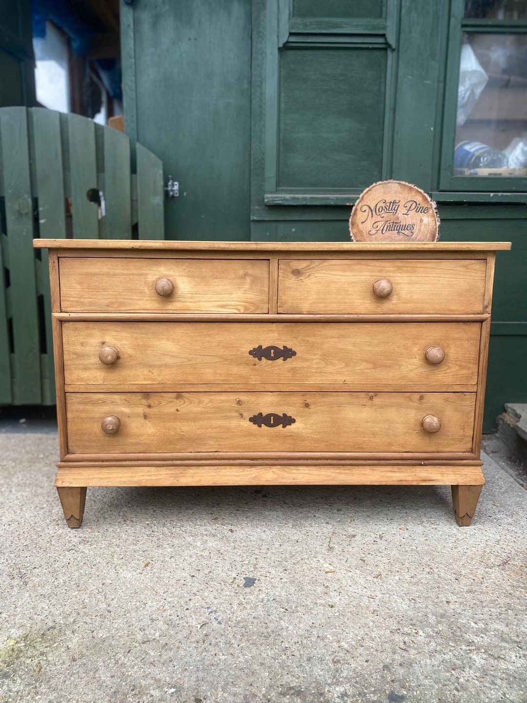Vintage Pine Chest of Drawers Free UK Delivery Restrictions Apply Etsy UK