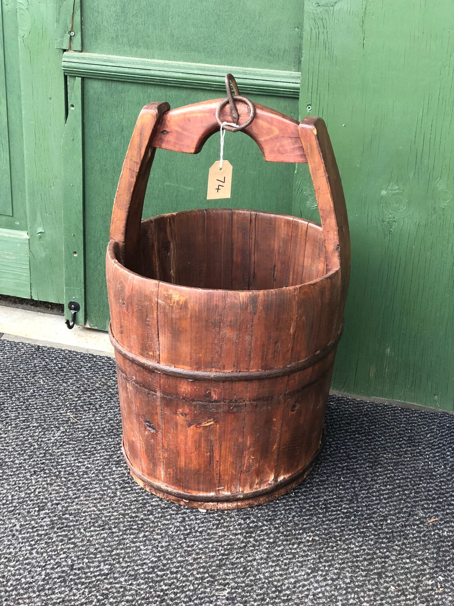 Old vintage wooden well bucket 74 Free uk delivery Etsy