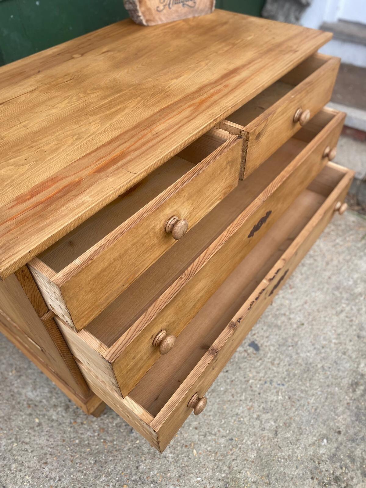 Vintage Pine Chest of Drawers Free UK Delivery Restrictions Apply Etsy UK