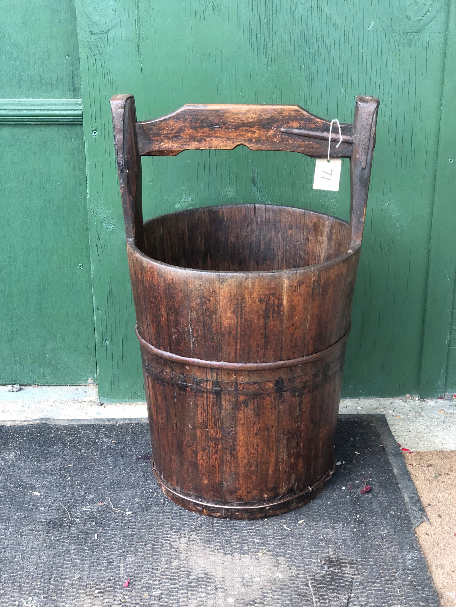 Old vintage wooden well bucket 71 Free uk delivery Etsy