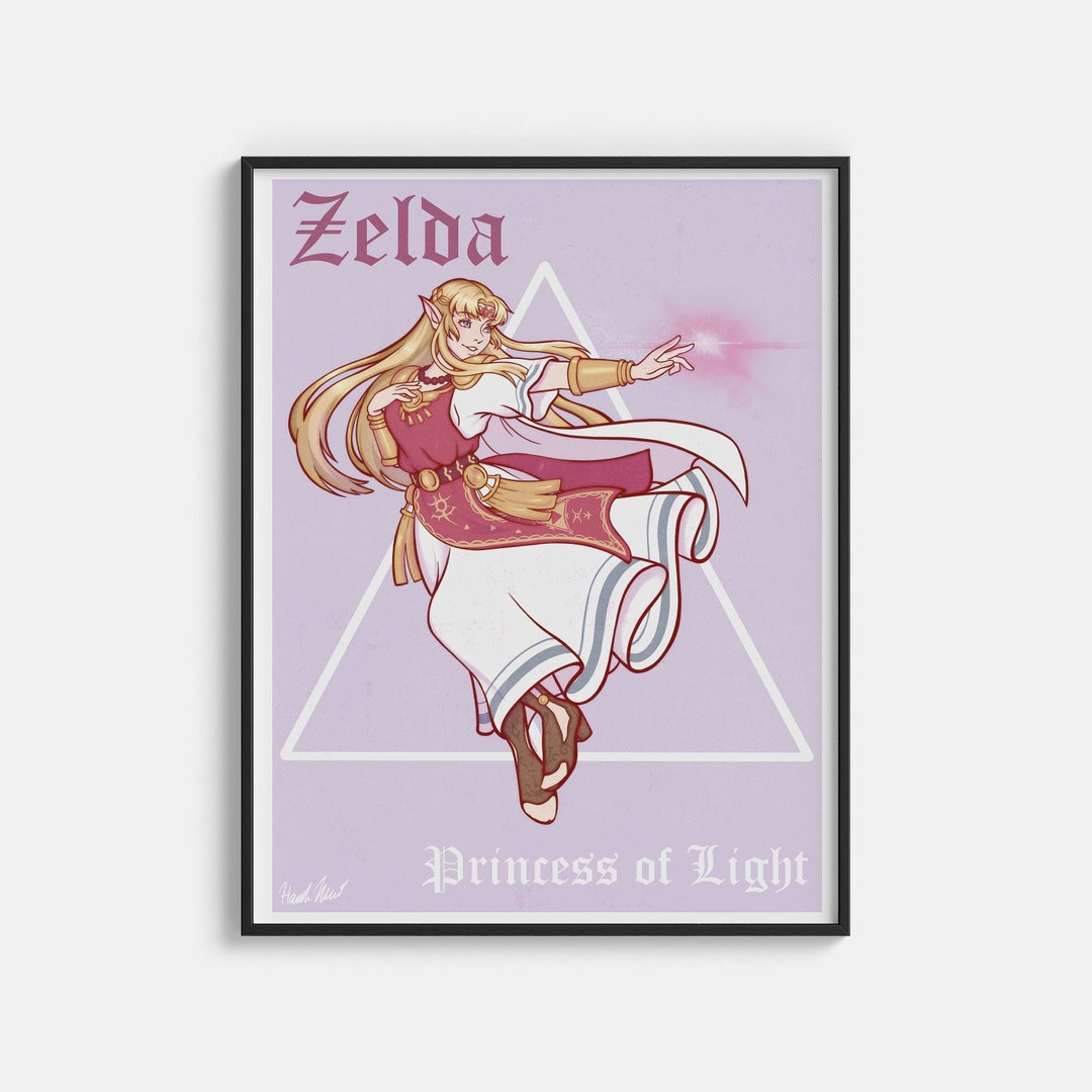Legend of Zelda Princess Zelda Print - Etsy