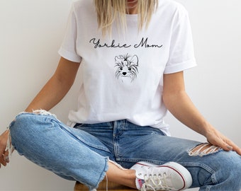 YORKIE DOG MOM T-shirt, Dog Mom T-shirt, Dog Mom Gift, Dog Mom shirt, Dog Mom Tee, Dog Mom Shirt for Women