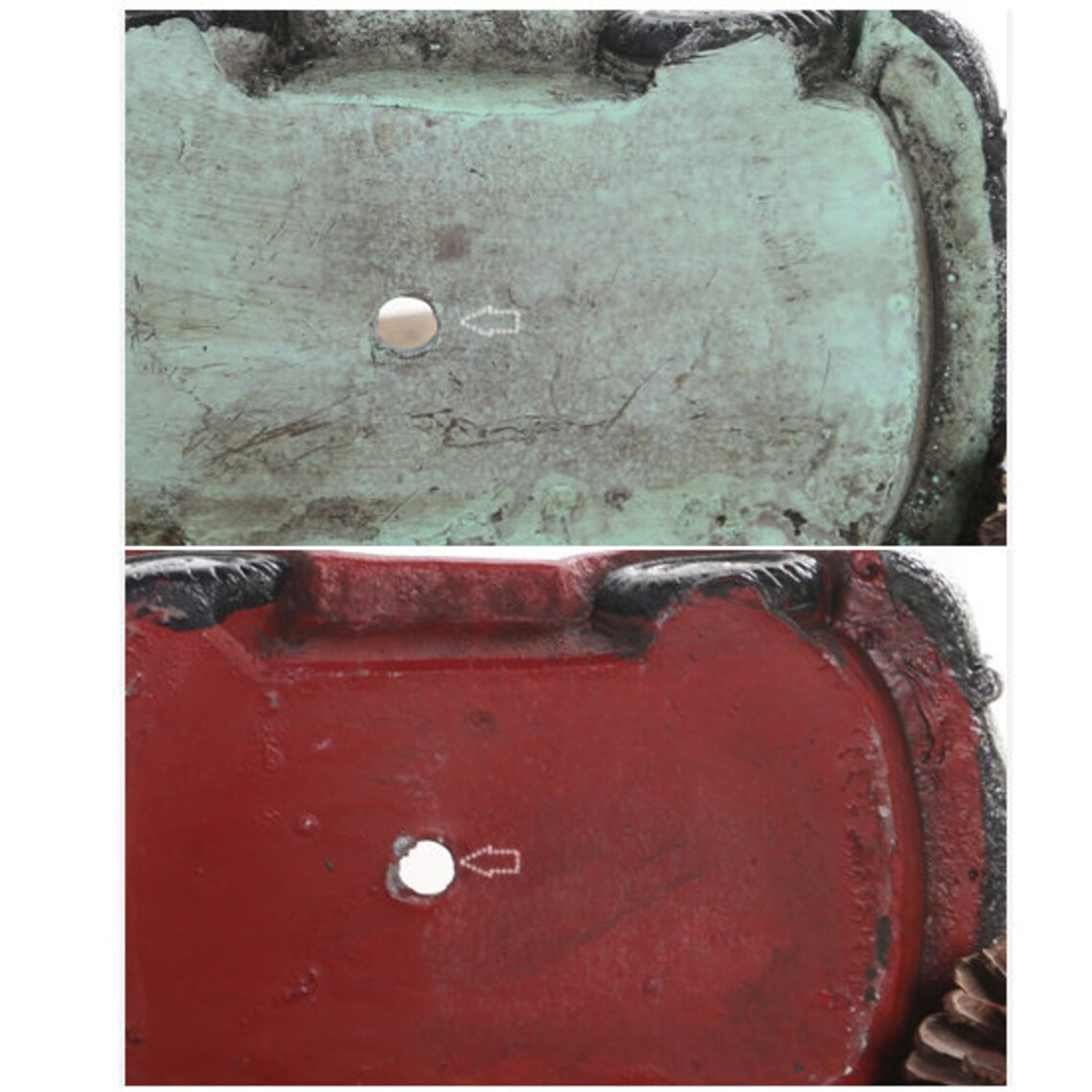 Classic car succulent planter /handmade hand-painted small | Etsy