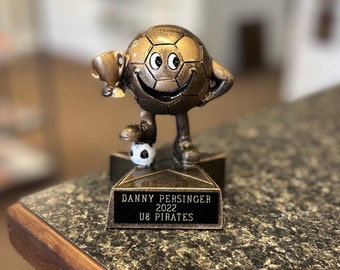 Soccer Trophy | Little Buddy | Custom Award | Youth Soccer | Personalized Soccer Trophy