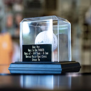 Golf Ball Display CASE | Hole In One | Golfer Christmas Gift