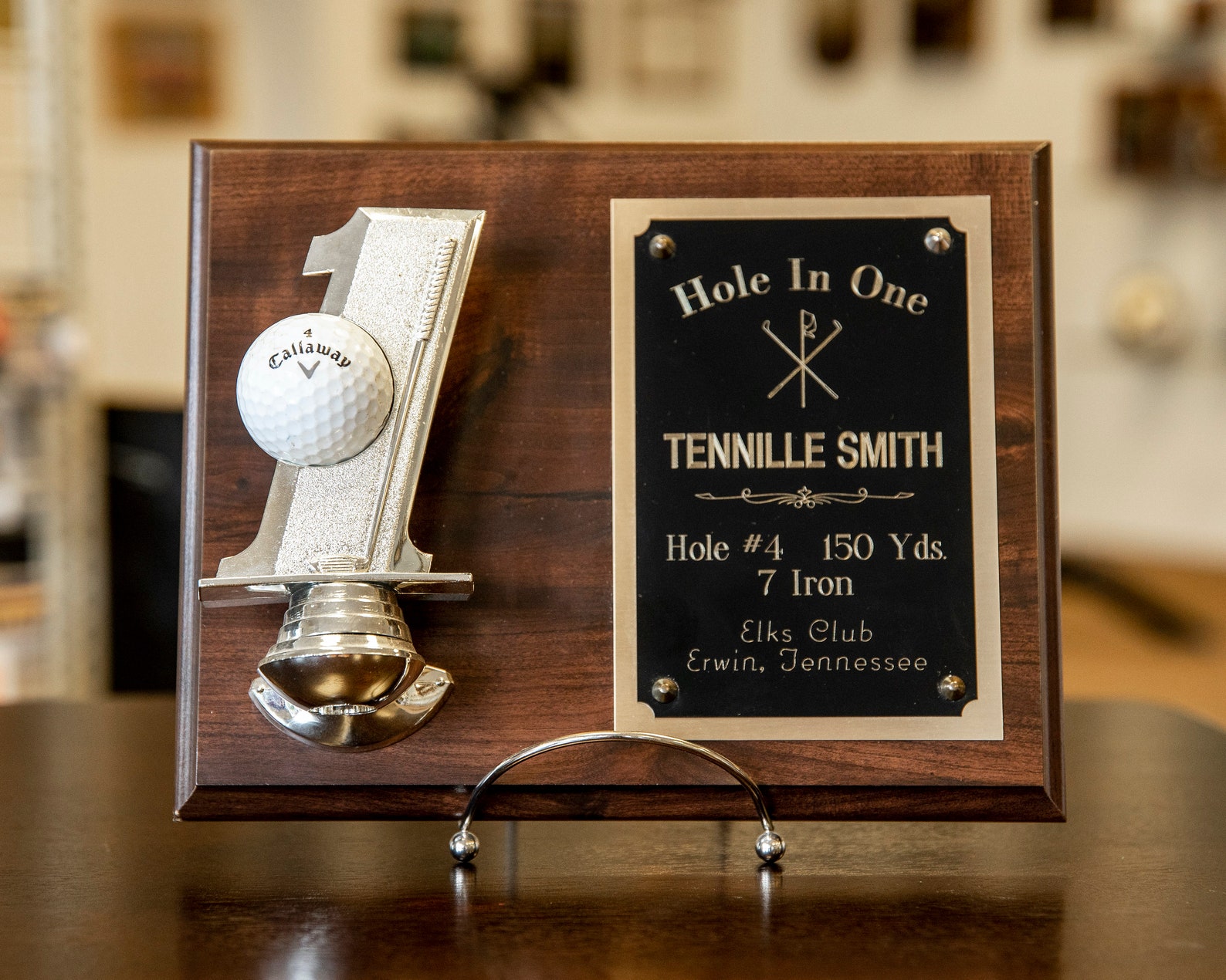 Golf Hole in One Plaque 8x10 Golfer Christmas Gift Etsy